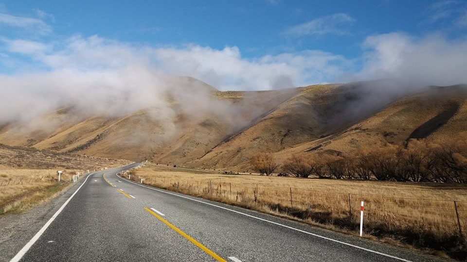 Lindis Pass - Route Nouvelle-Zélande