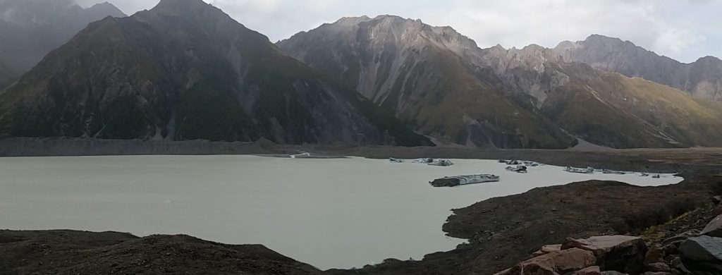 Tasman lake Mont Cook Nouvelle-Zélande