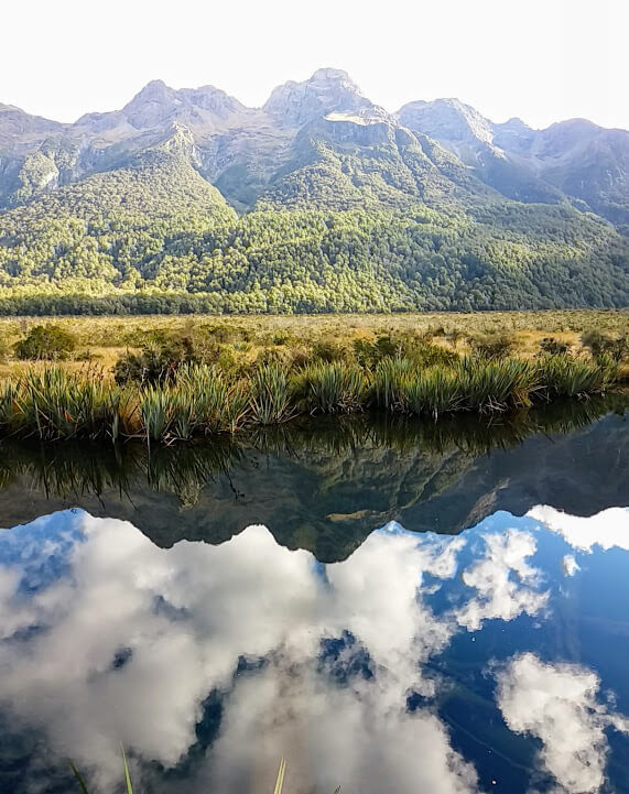 Mirror Lake Milford Sound Nouvelle-Zélande