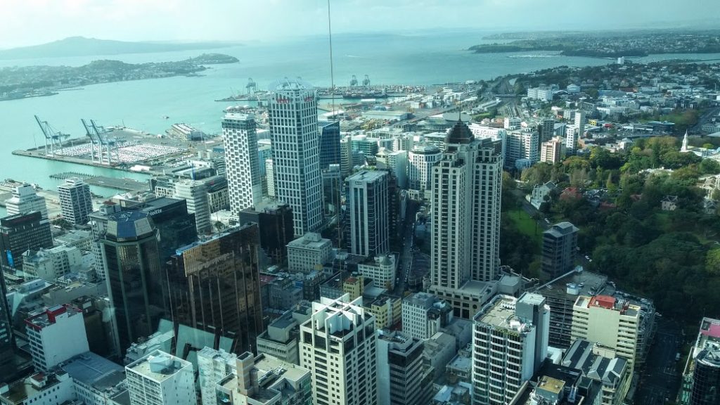 Auckland vue depuis Sky Tower - Nouvelle-Zélande