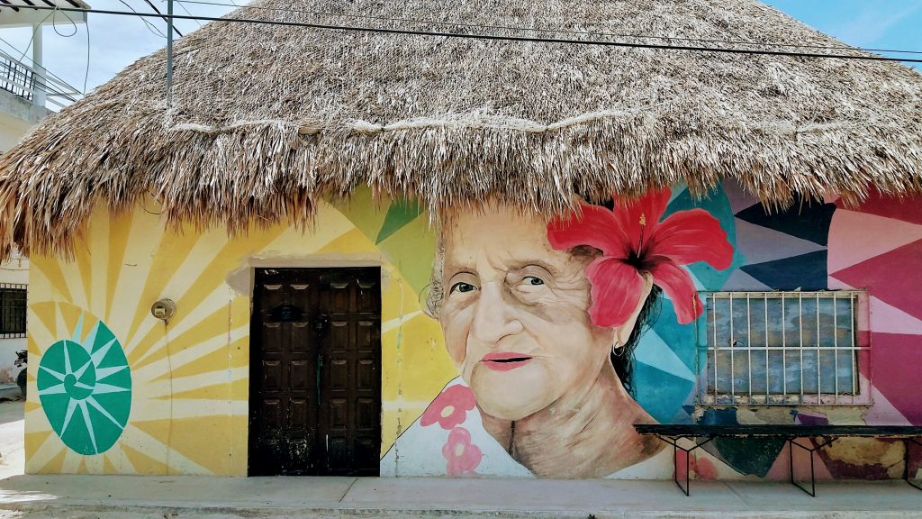 Street Art Isla Holbox - peninsule du Yucatan - Mexique