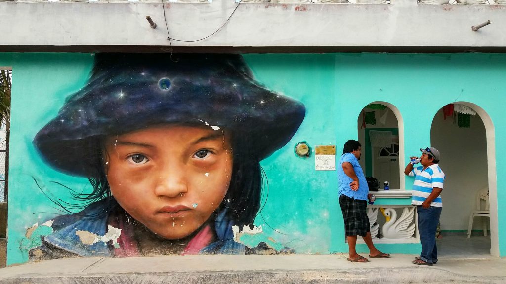Street Art Isla Holbox - peninsule du Yucatan - Mexique
