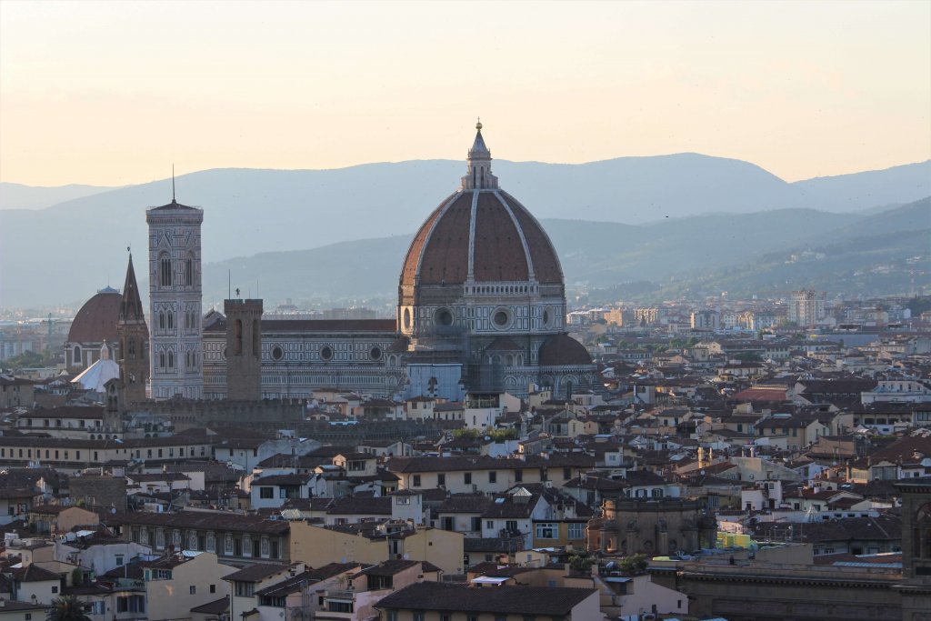Coucher de soleil Duomo Florence Italie