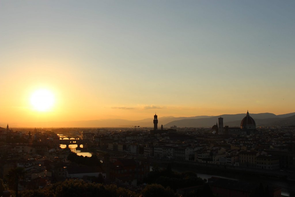 Coucher de soleil Florence Italie