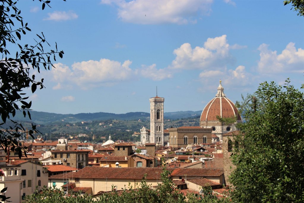 Vue Florence depuis Jardin de Boboli Italie