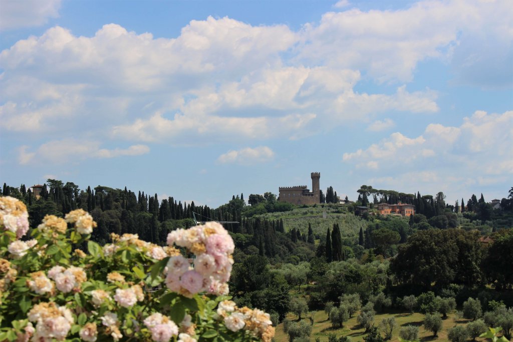 Vue de Toscane depuis le Jardin de Boboli - Florence Italie