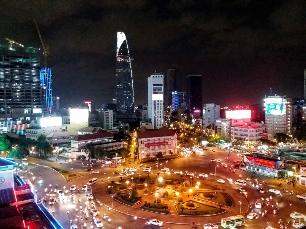 vue ho chi minh city depuis roof top