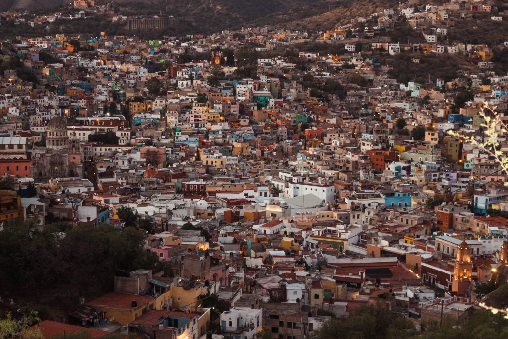 Coucher de soleil Guanajuato Mexique