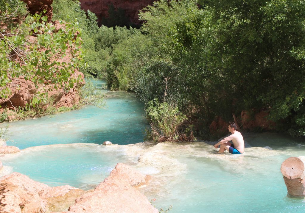 Riviere sous la cascade Havasu falls - Arizona