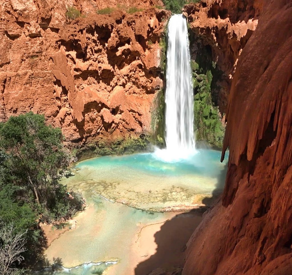 Vue sur Mooney falls Havasu reserve