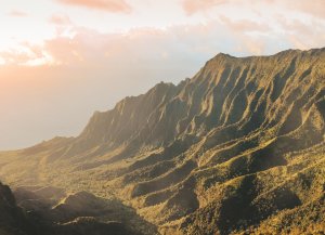 Coucher de soleil Na Pali Coast