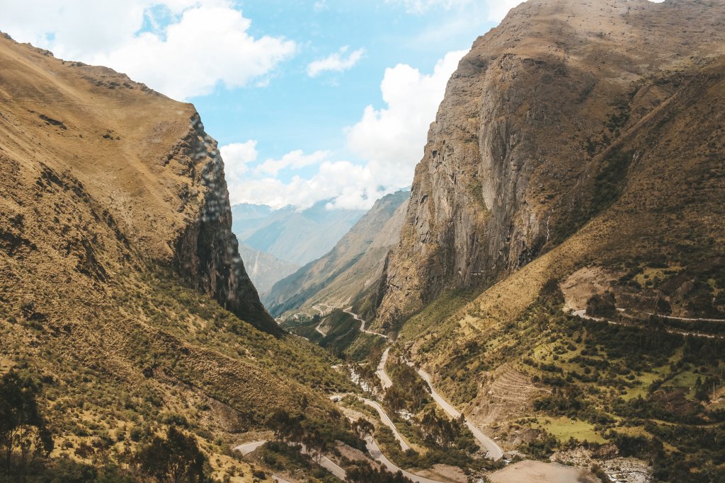 Route entre Ollantaytambo et Machu Picchu