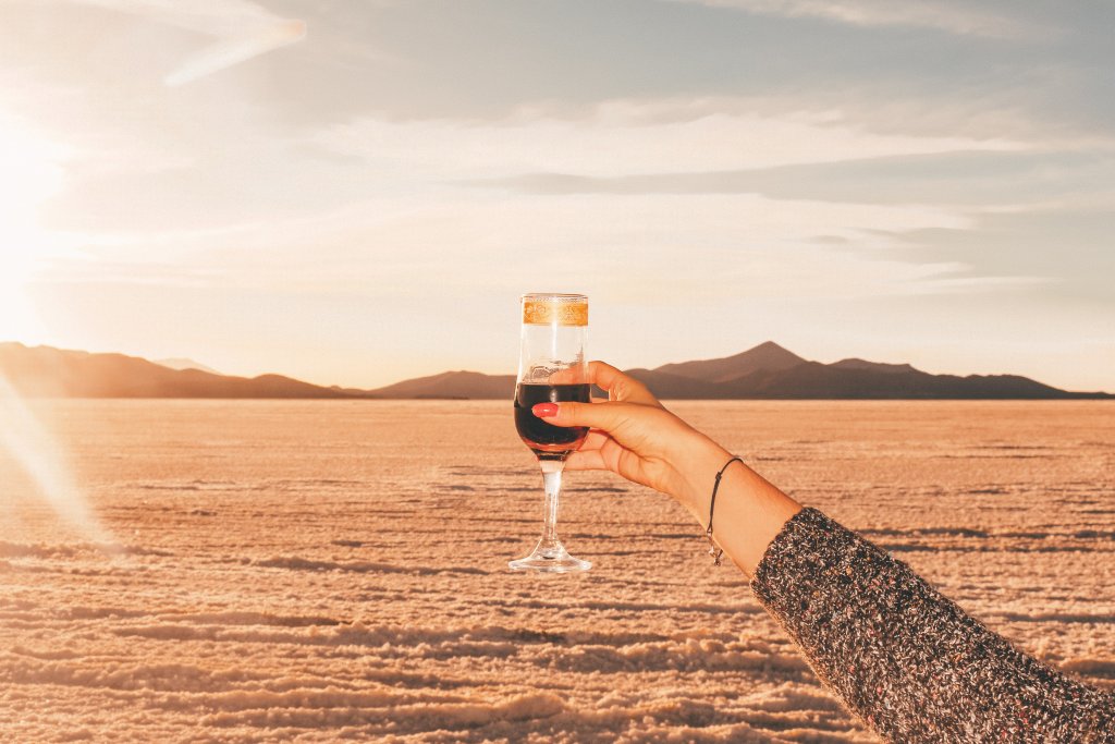 aperitif salar de uyuni bolivie