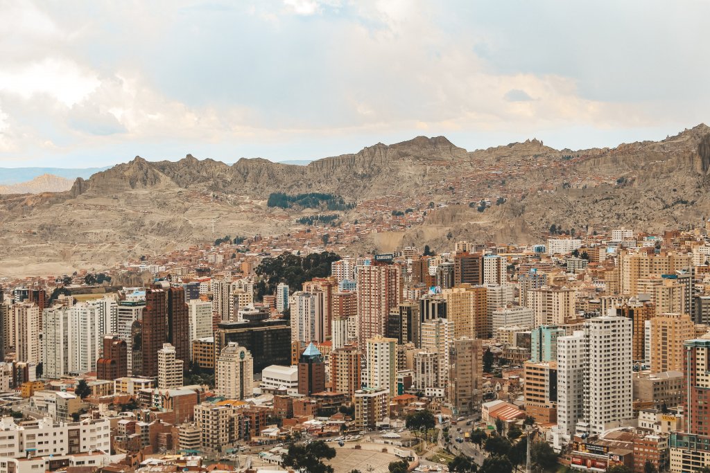 bolivie vue sur la paz