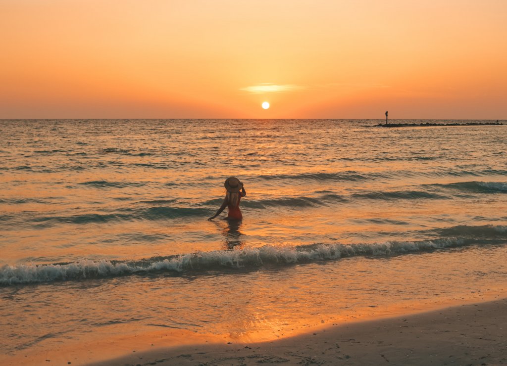 coucher de soleil floride tampa honeymoon island