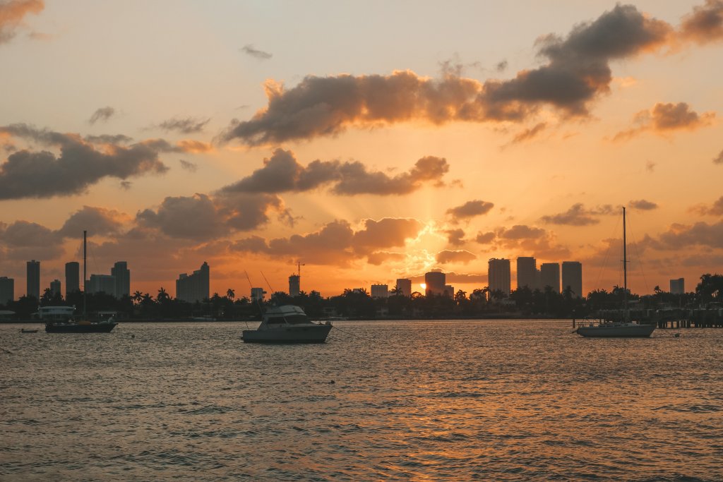 floride coucher de soleil miami