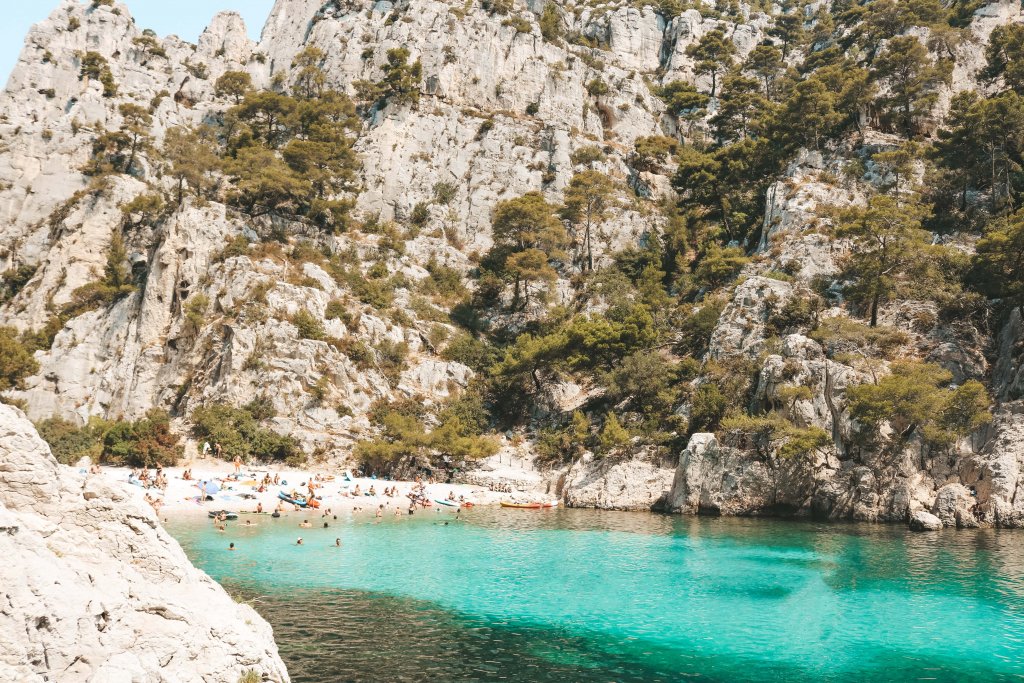 calanque en vau cassis plage