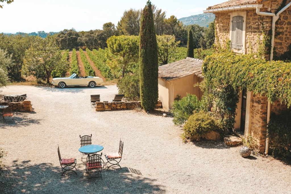 le clos saint saourde vue de la chambre vaucluse