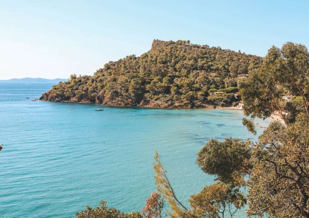 Plage de rayol canadel france