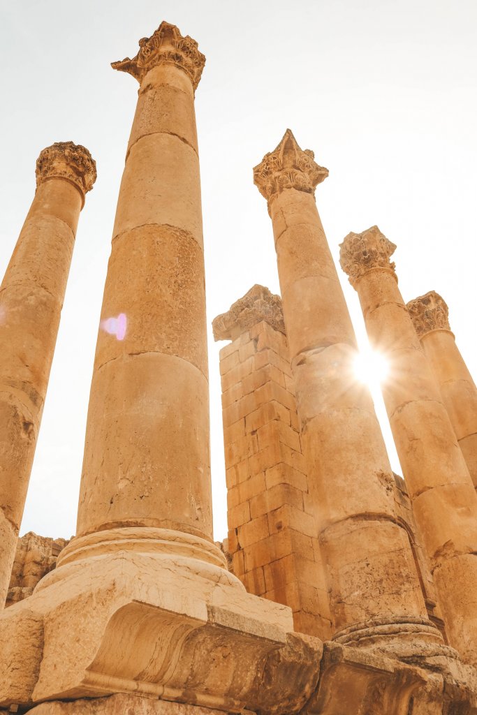 Colonnes Jerash Jordanie