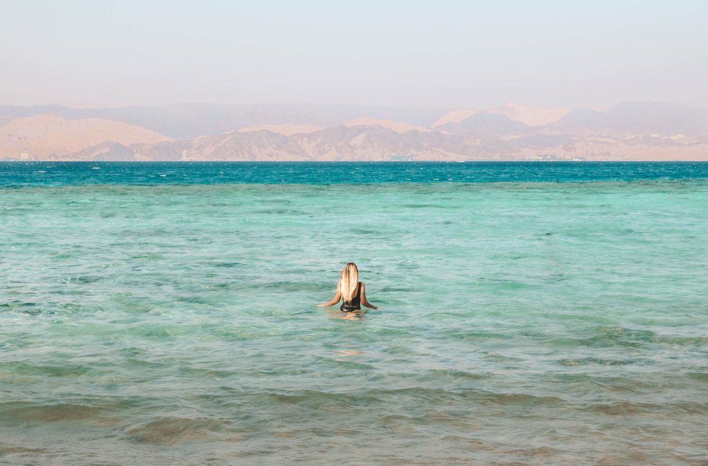 Plage mer rouge Jordanie