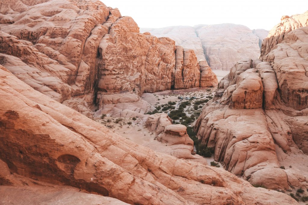 canyon rocheux wadi rum jordanie