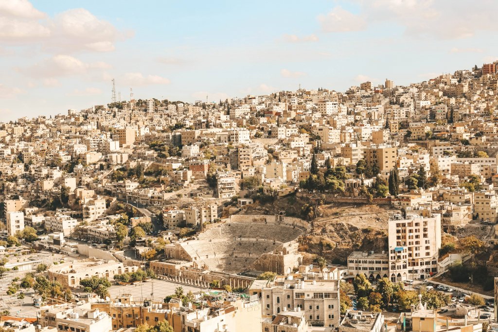 vue sur théatre amman jordanie