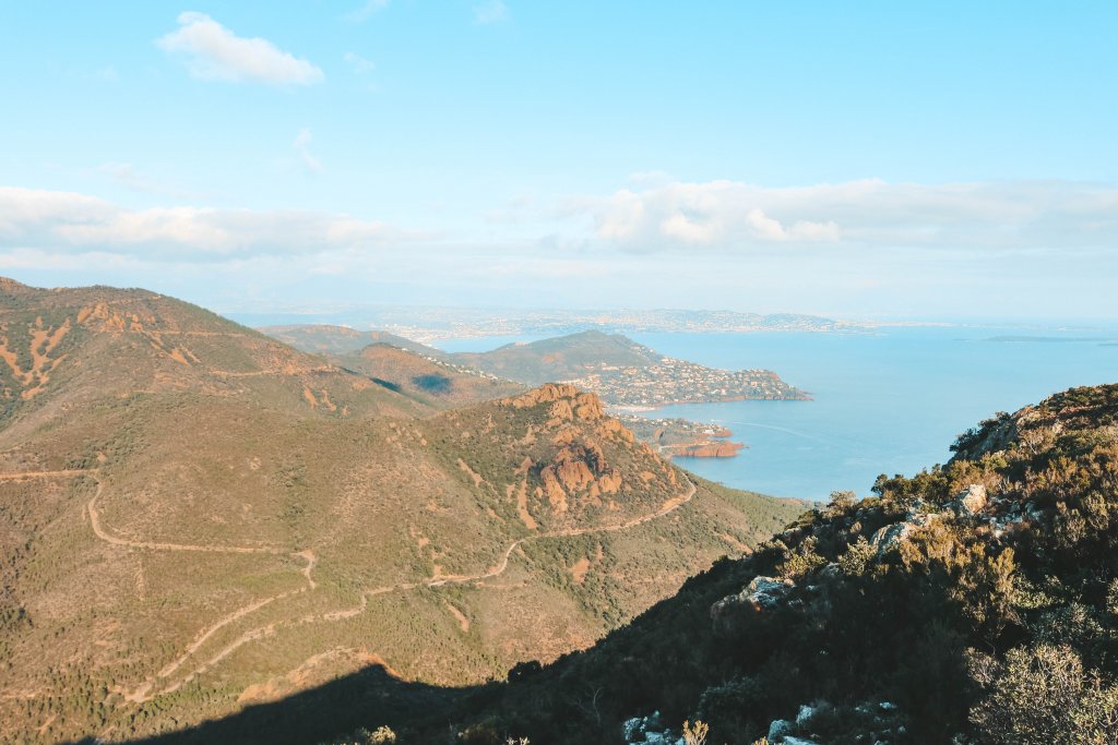 Vue côte d'azur Massif de l'Esterel