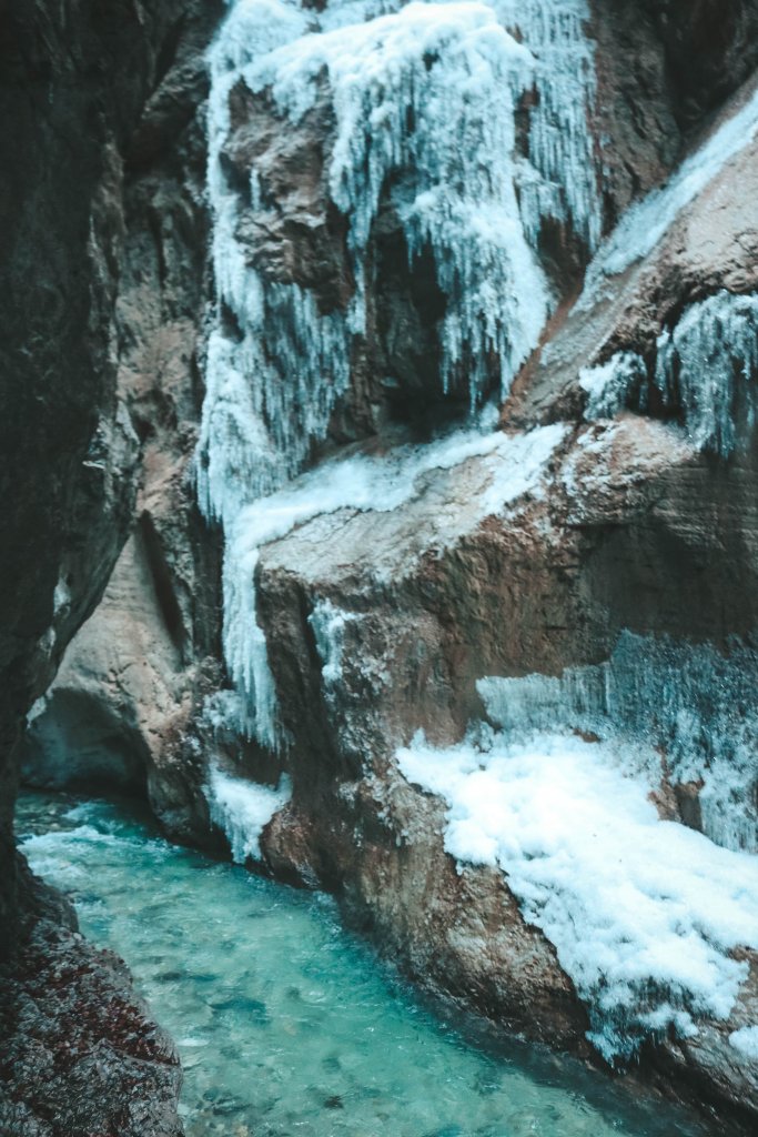 cascade de glace baviere Gorge de Partnach Allemagne