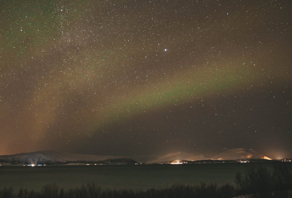 Aurores boreales lyngen norvege