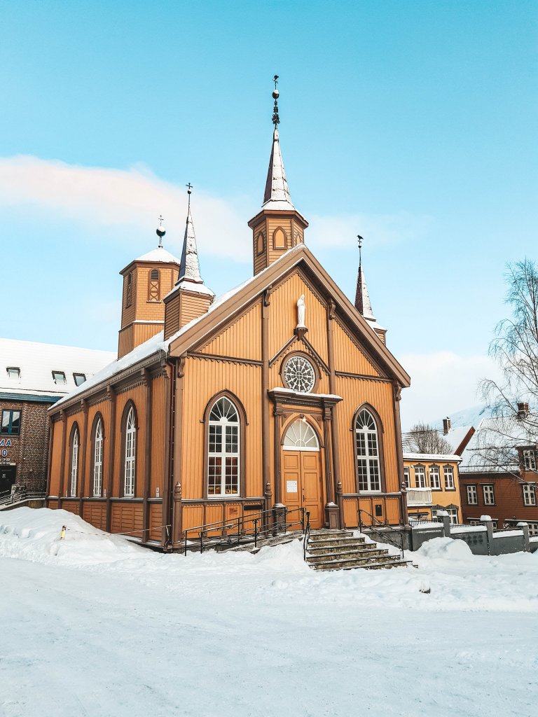 Catedrale ville de Tromso Norvege