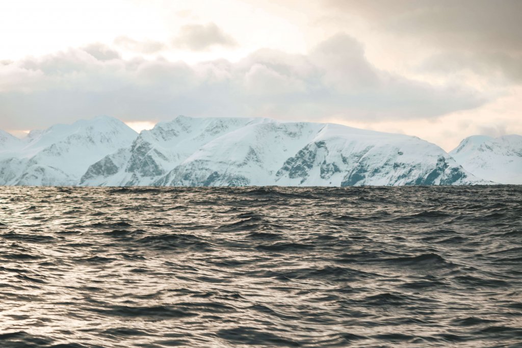 Fjords de Skjervoy norvege