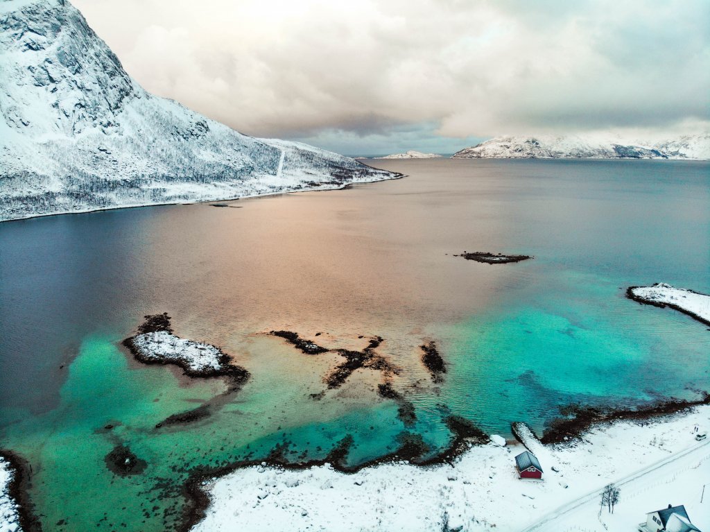 Norvege iles de Tromso route de Tromvik
