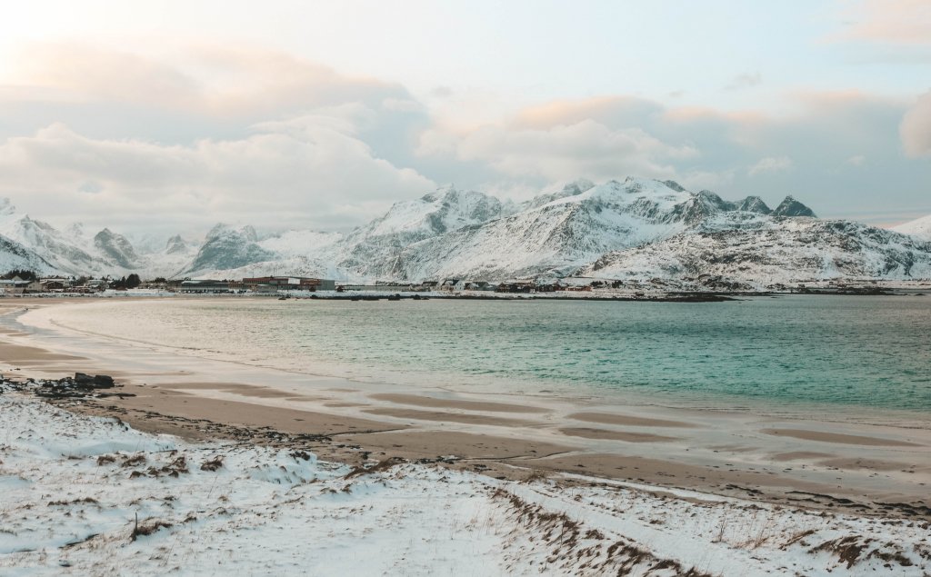 Plage Ramberg Lofoten Norvege