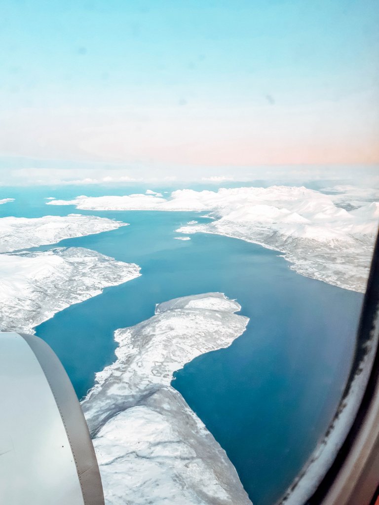 Survol iles de Tromso Norvege