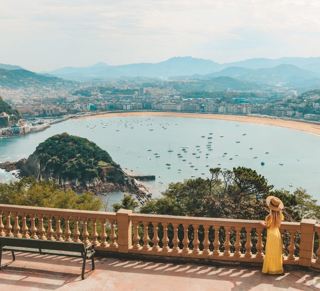 Balcons Mont Igueldo vue sur San Sebastian Espagne