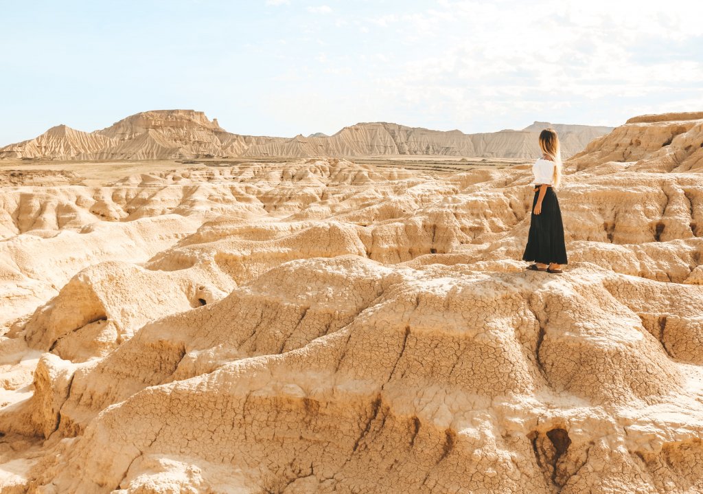 Formation rocheuses désert Bardenas Reales Espagne