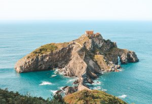 Vue sur San Juan de Gaztelugatxeko Espagne