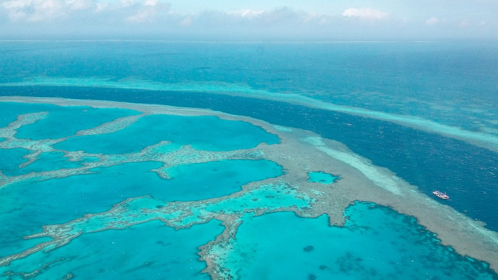 survol grande barriere de corail Australie