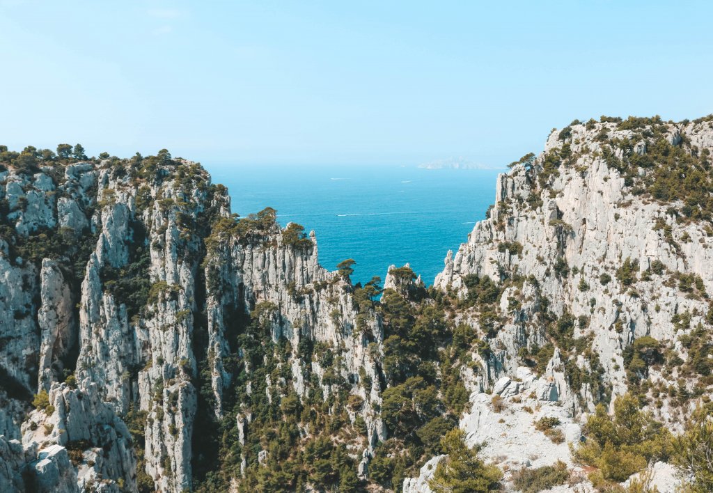 calanques cassis vue en vau