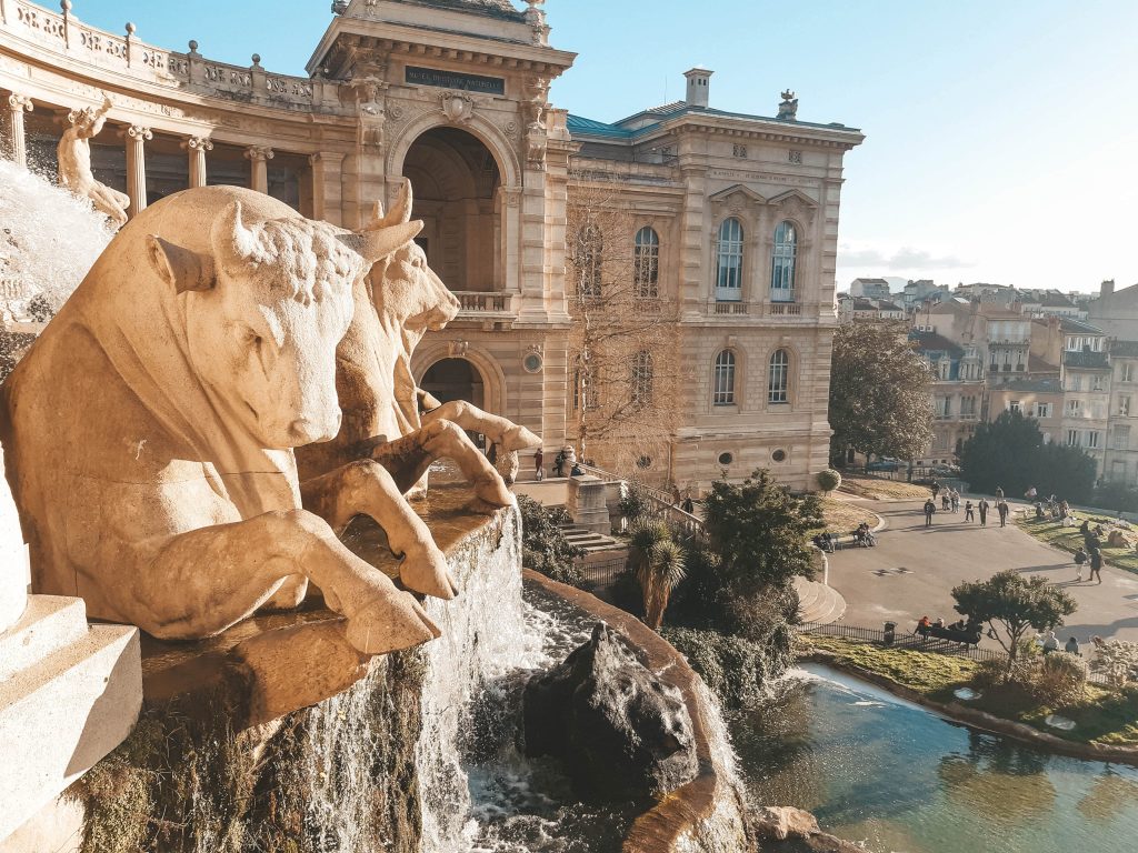 Fontaine palais Longchamp Marseille