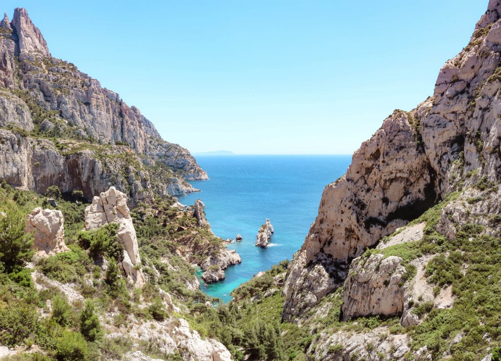 Vue sur la Calanque de Sugiton Marseille