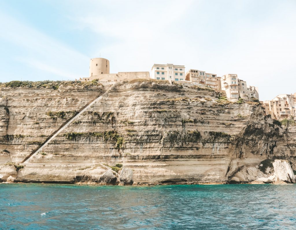 Bonifacio vue de la mer