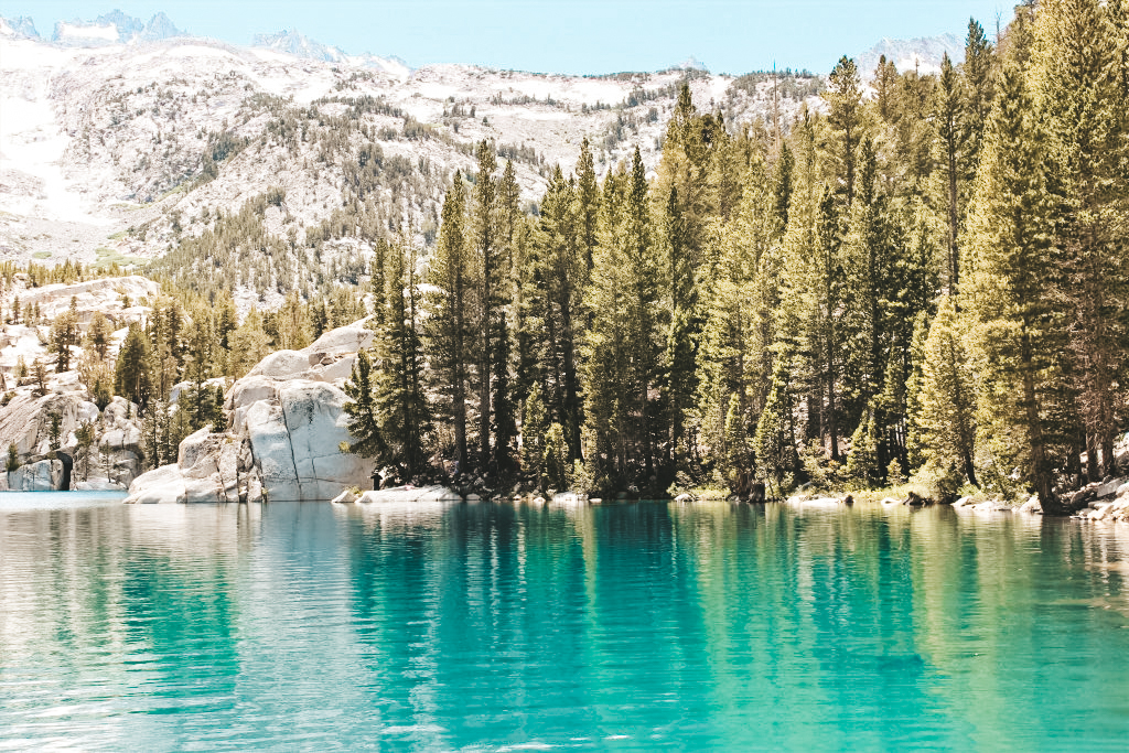 Lac turquoise Californie