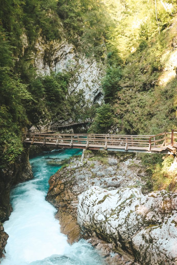 Passerelles Gorges de Vintgar Slovénie