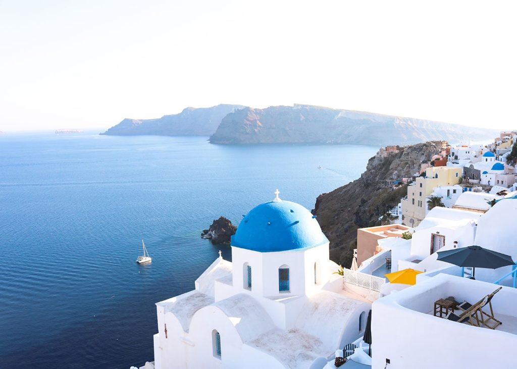 Dome à Oia Santorin