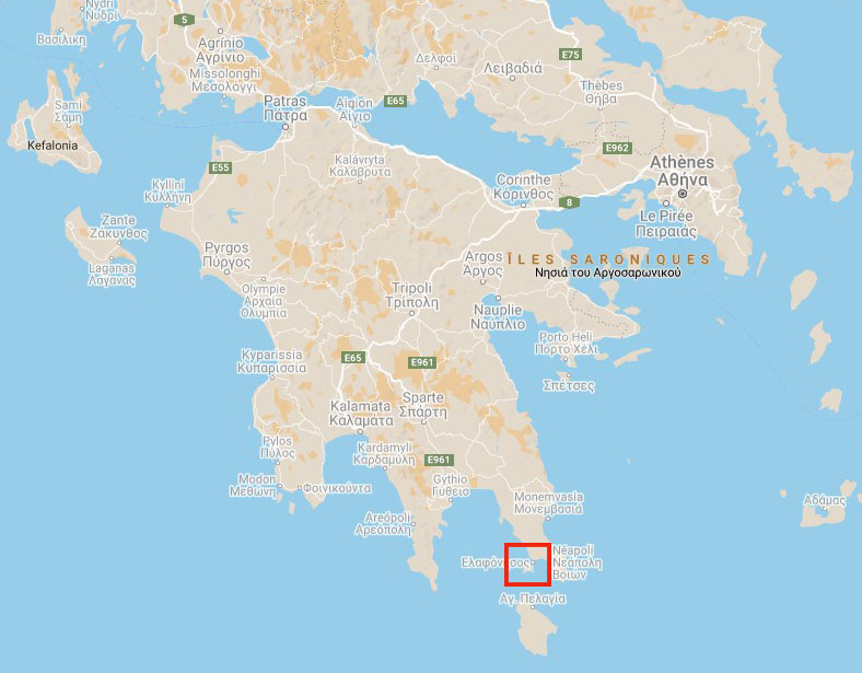 Carte Elafonisos