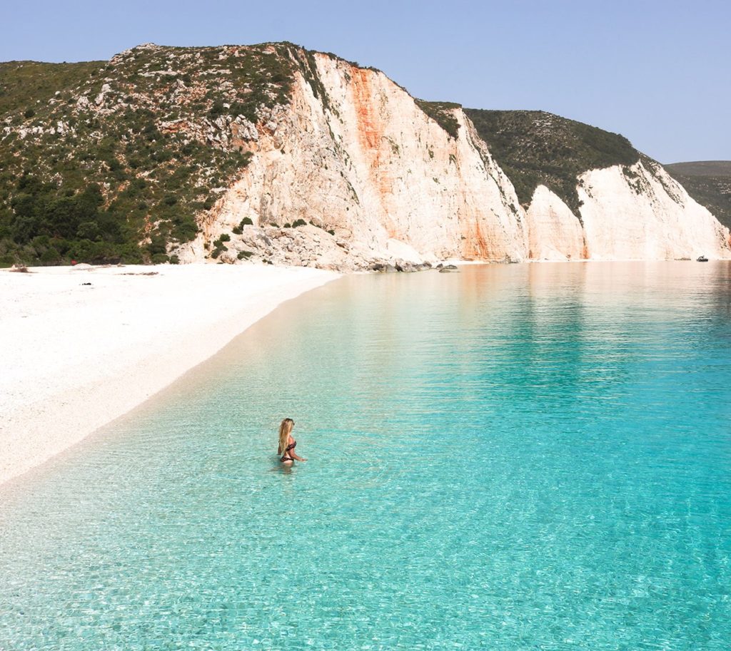 Plage de Fteri Céphalonie