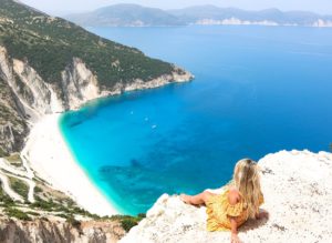 Vue sur la plage de Myrtos