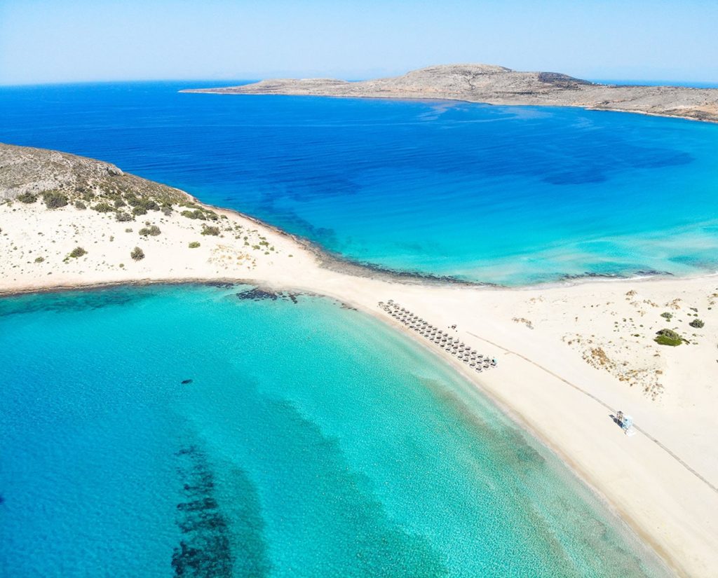 drone plage de Simos